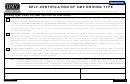 Fillable Self-Certification Of Cmv Driving Type Printable pdf