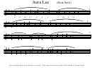 Aura Lee (pink Belt) Piano Sheet Music