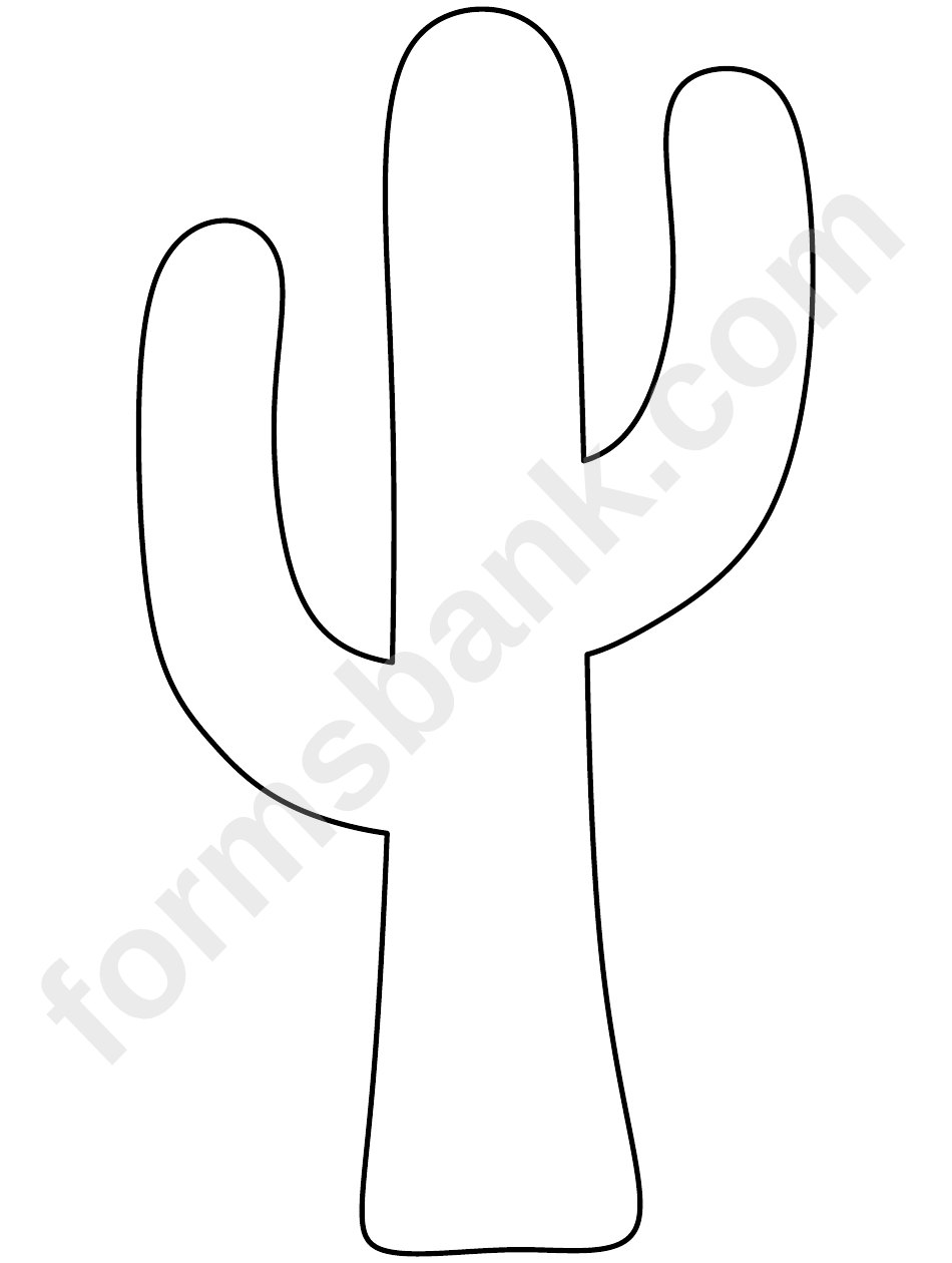 Cactus Template Printable Pdf Download