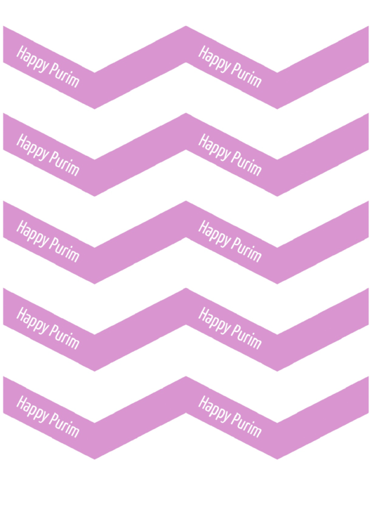 Happy Purim Label Template Printable pdf