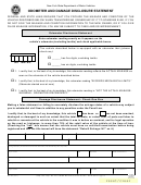 Form Mv-103 - Odometer And Damage Disclosure Statement
