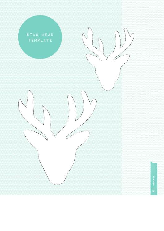 Stag Head Template