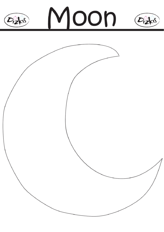 Large Moon Template