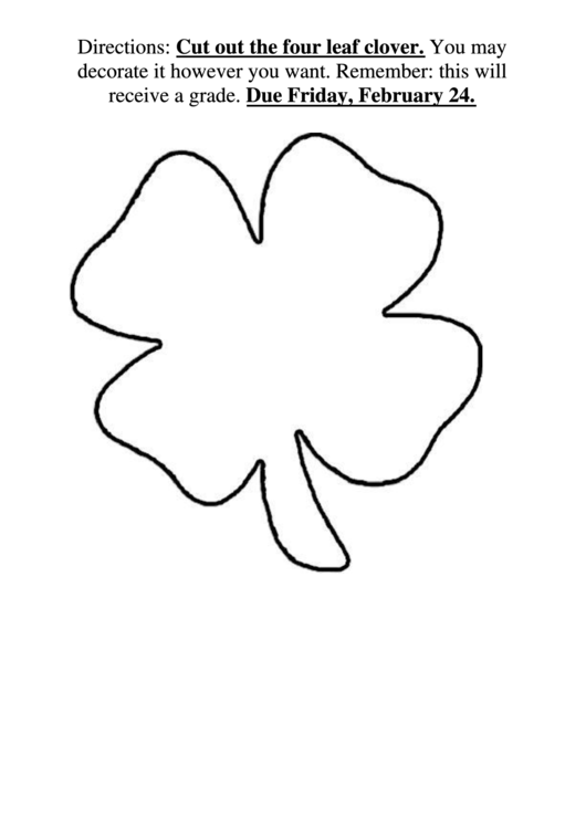 large-four-leaf-clover-template