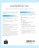 Javascript Reference Card