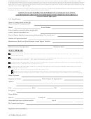 Ac Form 8050-88 - 2007 Affidavit Of Ownership For Experimental Aircraft Including Amateur-built Aircraft And Other Non-type Certificated Aircraft