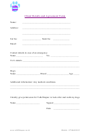 Dog Walking Client Details And Agreement Form