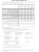 Rusa Program Evaluation Form