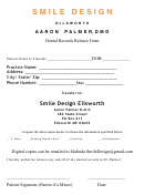 Smile Design Records Release Form - Smile Design Ellsworth