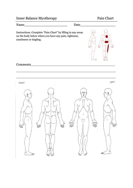 Paint Chart Template With Comments Printable pdf