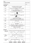 Advanced Counting Kids Worksheet
