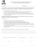 Consent To The Use And Disclosure Of Health Information Form For Treatment, Payment, Or Healthcare Operations