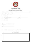 Authorization Form Machine Readable Passport (mrp)