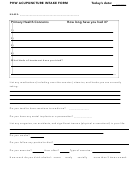 Phw Acupuncture Intake Form