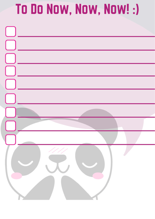 Adorable To Do Lists For Busy Parents Printable pdf
