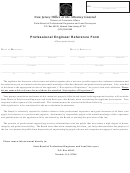 Professional Engineer Reference Form