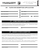201 Taxpayer Exemption Application Cook County Assessor