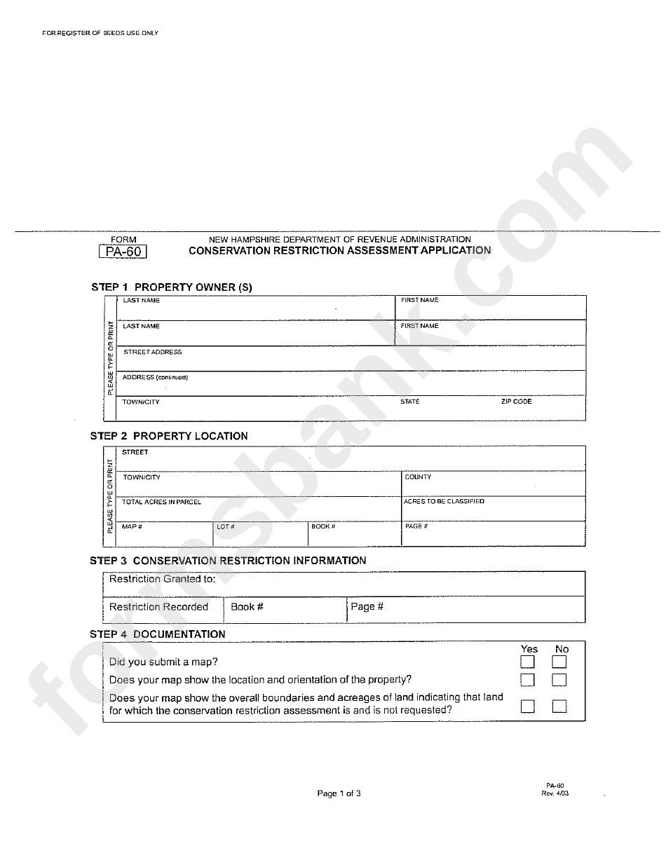 Conservation Restriction Assessment Application