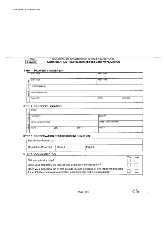 Conservation Restriction Assessment Application Printable pdf
