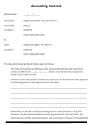 Accounting Contract