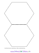 Fold Basic Hexagon Template Printable pdf