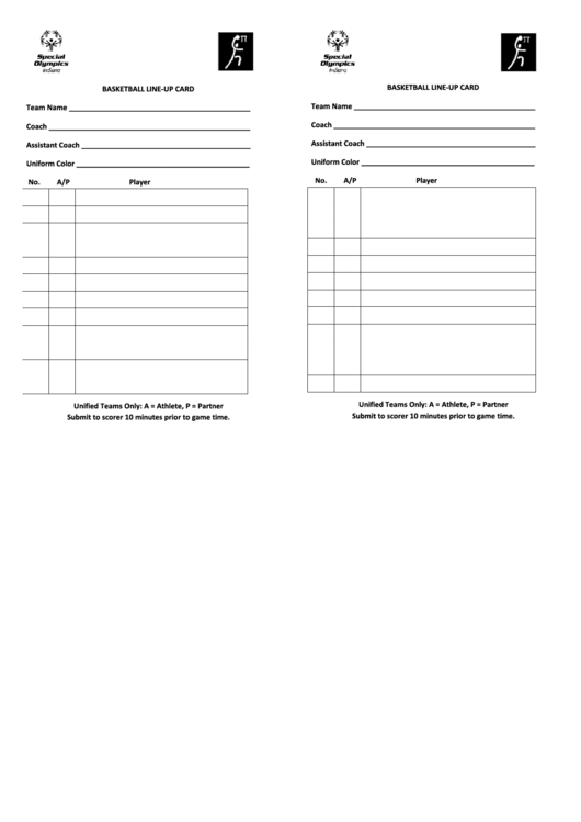 Top 5 Basketball Lineup Templates Free To Download In PDF Format
