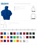 Gildan Heavy Blend Hooded Sweatshirt 18500 Size Chart
