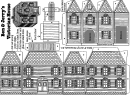 Victorian Gingerbread House Template Printable pdf