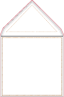 Marquis Pointed Flap - 7.25 X 7.25 Square Envelope Template