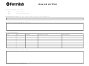 Fermilab Assessment Plan