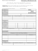 Benzie County Central Dispatch Emergency Information Form