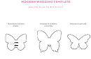 Wedding Butterfly Straw Tag Template