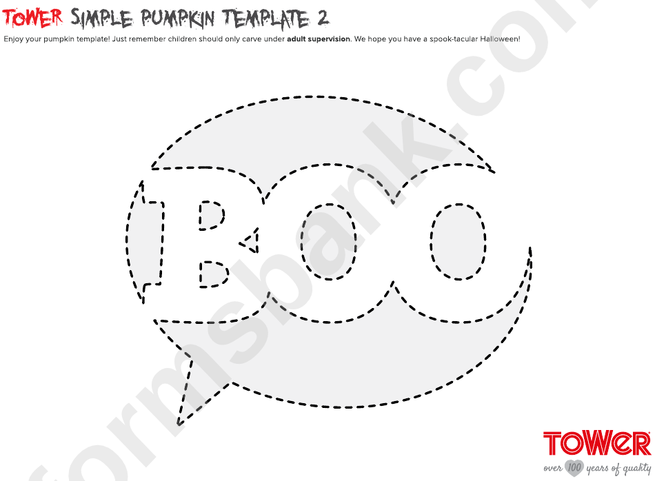 Printable Boo Pumpkin Stencil