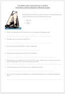 Vocabulary And Comprehension Worksheet The History And Development Of Barrack Square