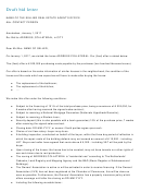Draft Bid Letter