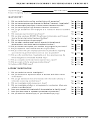 Injury Report/accident Investigation Checklist
