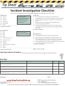 Incident Investigation Checklist