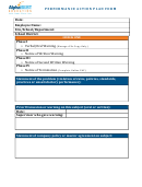 Performance Action Plan Form