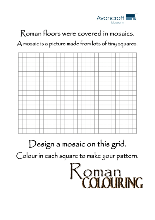 Roman Culture Coloring Sheet