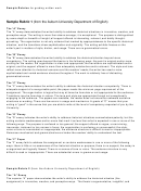Sample Rubrics For Grading Written Work Printable pdf