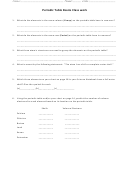 Periodic Table Basics Class Work Printable pdf