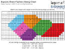 Legsmart Sigvaris Sheer Fashion Pantyhose Sizing Chart