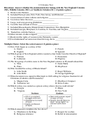 13 Colonies Test Sample Test Template