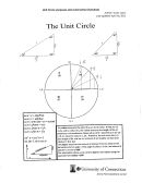 Unit Circle Purposes And Construction Chart