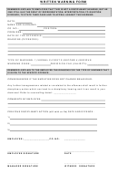 Written Warning Form