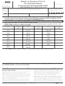 Form 8809 - Request For Extension Of Time To File Information Returns