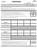 Form 8863-K - Kentucky Education Tuition Tax Credit - 2014 Printable pdf