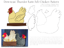 Downeast Thunder Farm Felt Chicken Pattern