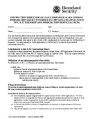 Instruction Sheet For I-589 Asylum Applicants
