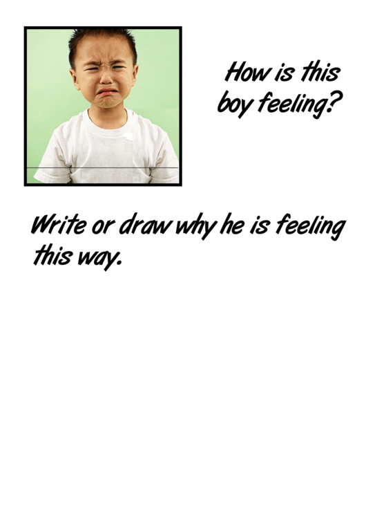 Feelings Worksheets Printable pdf